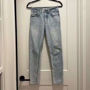 GRLFRND Karolina Size 24 Light Blue Button-Fly Jeans